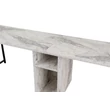 Íróasztal Twin Study Desk - Freesia Marble, Fekete