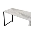 Íróasztal Twin Study Desk - Freesia Marble, Fekete
