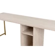 Íróasztal Twin Study Desk - Travertine, Arany