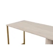 Íróasztal Twin Study Desk - Travertine, Arany