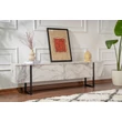 TV szekrény Serenity - Fressia Marble, Fekete
