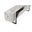 TV szekrény Serenity - Fressia Marble, Fekete