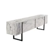 TV szekrény Serenity - Fressia Marble, Fekete