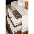 Éjjeliszekrény Glimmer - Fressia Marble, Arany