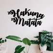 Fém fali dekoráció, Hakuna Matata