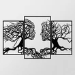 Fém fali dekoráció, Love Tree