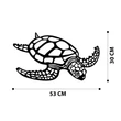 Fém fali dekoráció, Caretta Caretta