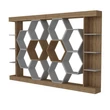 könyvespolc Sueno - White, Walnut
