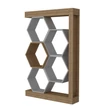 könyvespolc Artemis - Walnut, White
