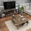 Dohányzóasztal Akya - Walnut, Black
