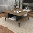 Dohányzóasztal Akya - Walnut, Black
