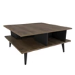 Dohányzóasztal Akya - Walnut, Black
