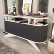 Konzolasztal Stor - White, Anthracite