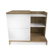Éjjeliszekrény Rena - White, Walnut