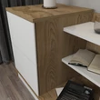 Éjjeliszekrény Rena - White, Oak