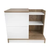 Éjjeliszekrény Rena - White, Oak