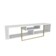 TV szekrény Asal 150 - White, Gold