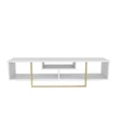 TV szekrény Asal 150 - White, Gold