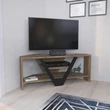 TV szekrény Karin - Walnut, Black