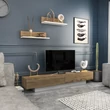 TV szekrény Lusi - White, Oud Oak