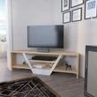 TV szekrény Sares - Oak, White