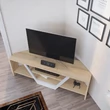 TV szekrény Sares - Oak, White