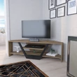 TV szekrény Sares - Walnut, Black