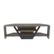 TV szekrény Sares - Walnut, Black