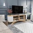 TV szekrény Stor - Sapphire, White