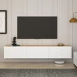 TV szekrény West - White, Atlantic Pine