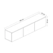 TV szekrény Neon - White v2