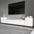 TV szekrény Imaj - White, Gold