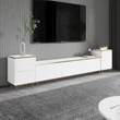 TV szekrény Imaj - White, Gold