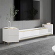 TV szekrény Imaj - White, Gold