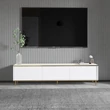 TV szekrény Imaj - White, Gold