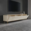 TV szekrény Imaj - Travertine, Gold