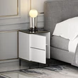 Éjjeliszekrény Imaj - White, Marble
