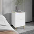 Éjjeliszekrény Imaj - Marble, White