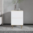 Éjjeliszekrény Imaj - Marble, White