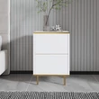 Éjjeliszekrény Imaj - White, Gold