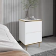 Éjjeliszekrény Imaj - White, Gold