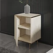 Éjjeliszekrény Imaj - Travertine, Gold
