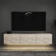 TV szekrény Neon Illuminated - Travertine