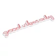 Műanyag LED-es fali dekoráció, Good Vibes Only - Pink