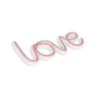 Műanyag LED-es fali dekoráció, Love - Pink
