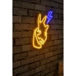Műanyag LED-es fali dekoráció, Pikachu - Sárga Blue