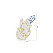 Műanyag LED-es fali dekoráció, Pikachu - Sárga Blue