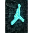 Műanyag LED-es fali dekoráció, Basketball - Blue