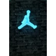 Műanyag LED-es fali dekoráció, Basketball - Blue