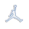 Műanyag LED-es fali dekoráció, Basketball - Blue
